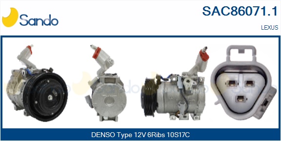 Compressore, climatizzatore SANDO SAC86071.1