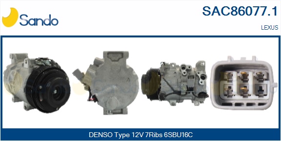 Compressore, climatizzatore SANDO SAC86077.1