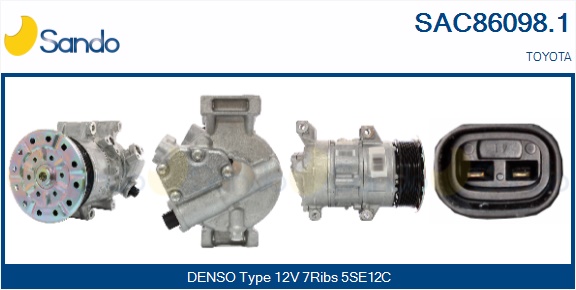 Compressore, climatizzatore SANDO SAC86098.1