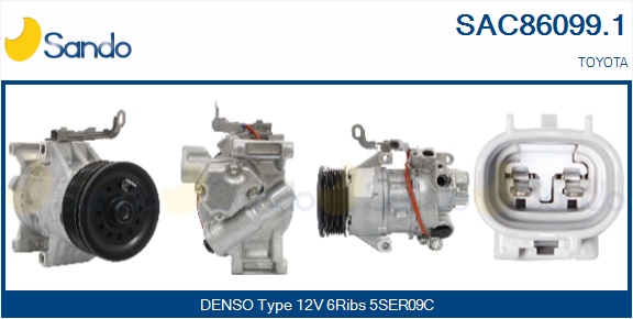 Compressore, climatizzatore SANDO SAC86099.1