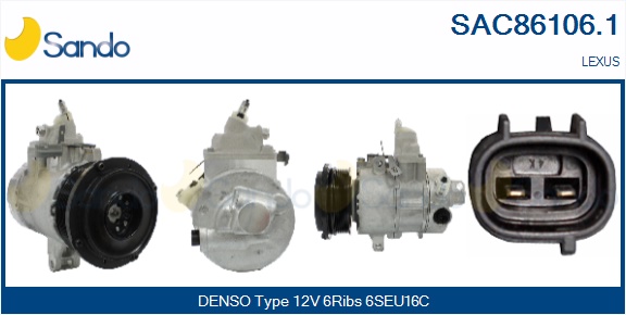 Compressore, climatizzatore SANDO SAC86106.1