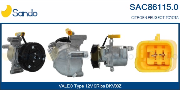 Compressore, climatizzatore SANDO SAC86115.0