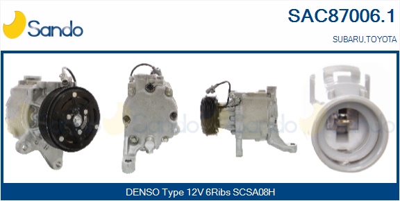 Compressore, climatizzatore SANDO SAC87006.1