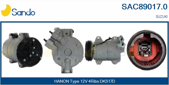 Compressore, climatizzatore SANDO SAC89017.0