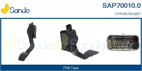 Kit pedale acceleratore SANDO SAP70010.0
