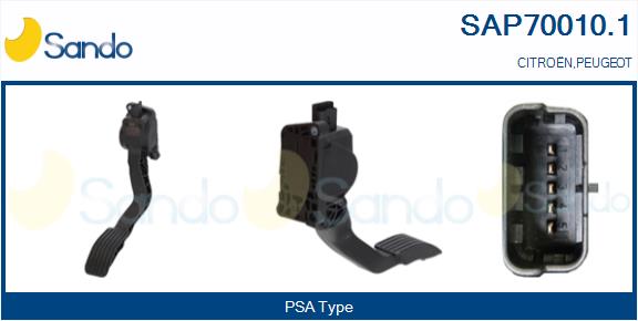Kit pedale acceleratore SANDO SAP70010.1