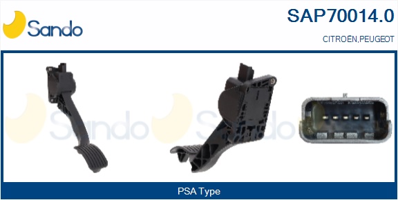 Kit pedale acceleratore SANDO SAP70014.0