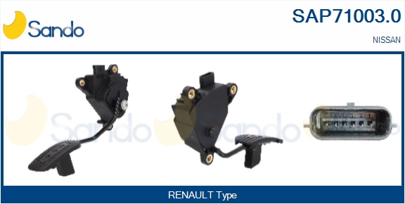 Kit pedale acceleratore SANDO SAP71003.0