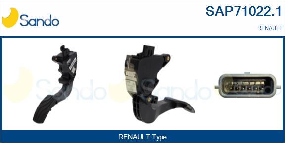 Kit pedale acceleratore SANDO SAP71022.1