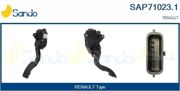 Kit pedale acceleratore SANDO SAP71023.1