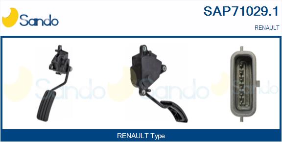Kit pedale acceleratore SANDO SAP71029.1