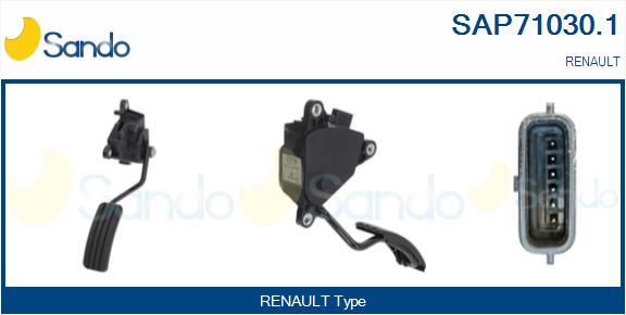 Kit pedale acceleratore SANDO SAP71030.1