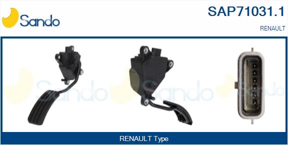 Kit pedale acceleratore SANDO SAP71031.1