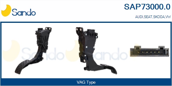 Kit pedale acceleratore SANDO SAP73000.0