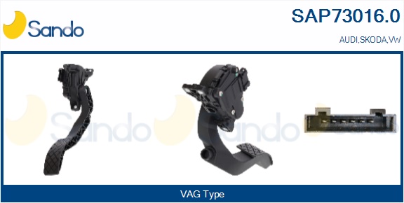 Kit pedale acceleratore SANDO SAP73016.0