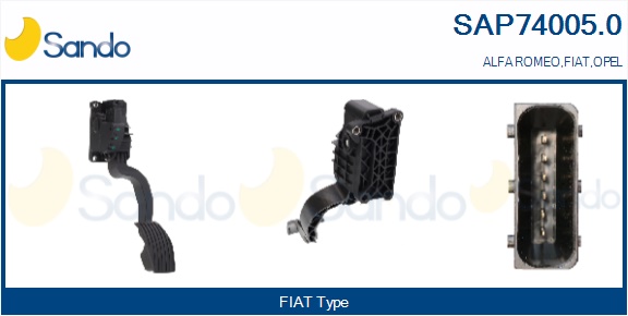 Kit pedale acceleratore SANDO SAP74005.0