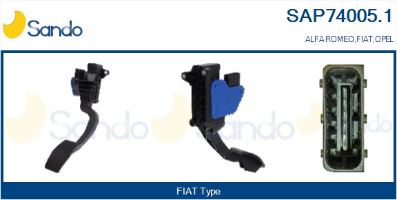 Kit pedale acceleratore SANDO SAP74005.1