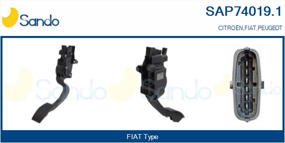 Kit pedale acceleratore SANDO SAP74019.1
