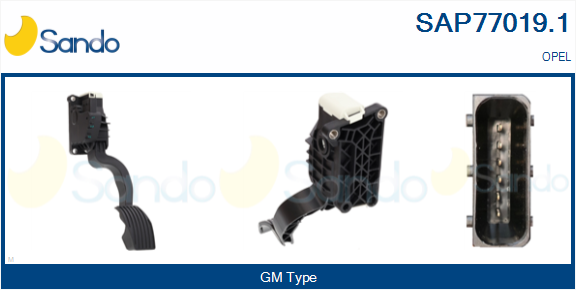 Kit pedale acceleratore SANDO SAP77019.1