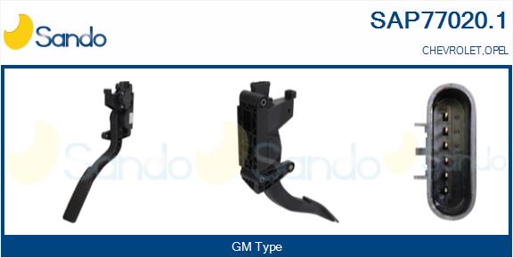 Kit pedale acceleratore SANDO SAP77020.1