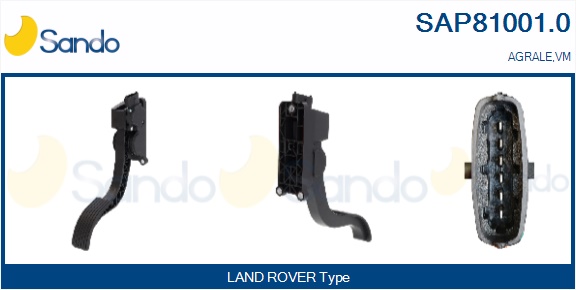 Kit pedale acceleratore SANDO SAP81001.0