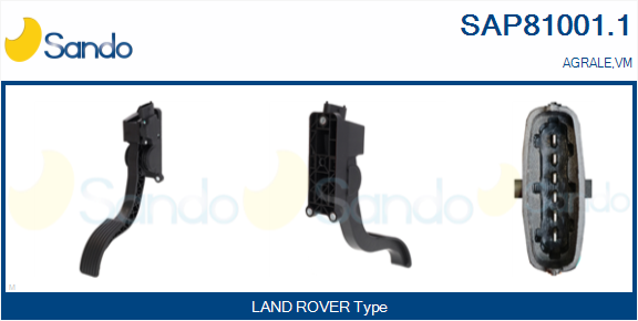 Kit pedale acceleratore SANDO SAP81001.1