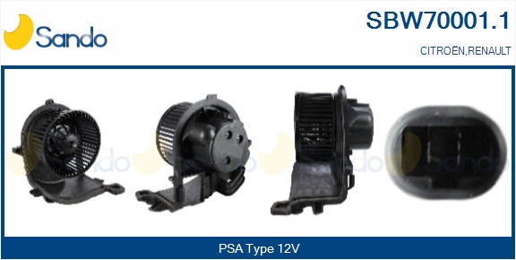 Ventilatore abitacolo SANDO SBW70001.1