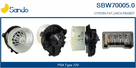 Ventilatore abitacolo SANDO SBW70005.0