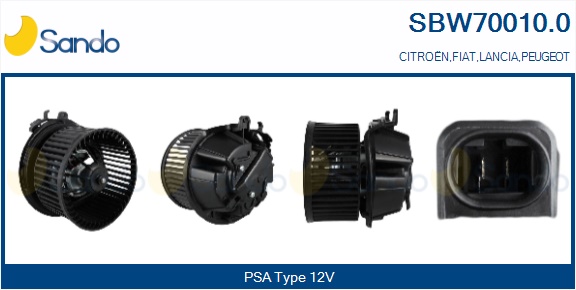Ventilatore abitacolo SANDO SBW70010.0