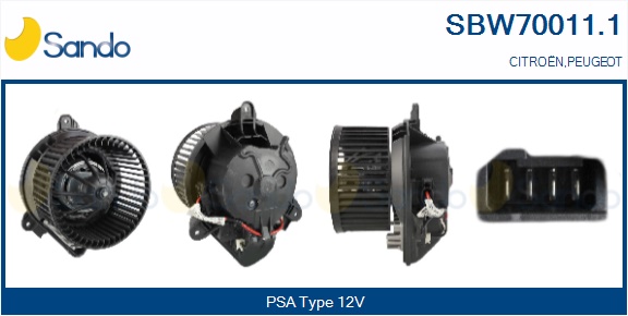 Ventilatore abitacolo SANDO SBW70011.1