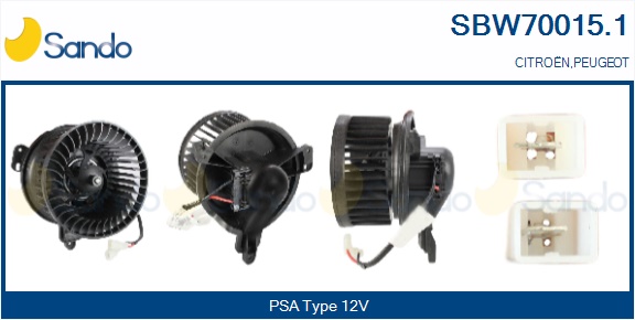 Ventilatore abitacolo SANDO SBW70015.1