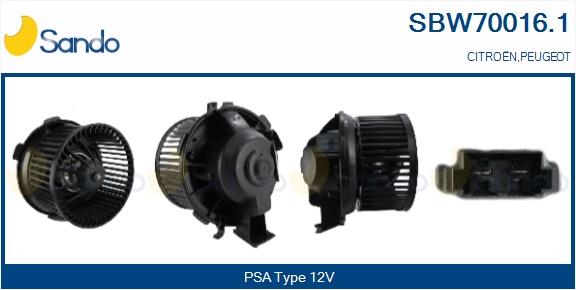 Ventilatore abitacolo SANDO SBW70016.1