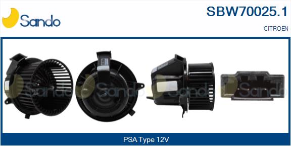 Ventilatore abitacolo SANDO SBW70025.1