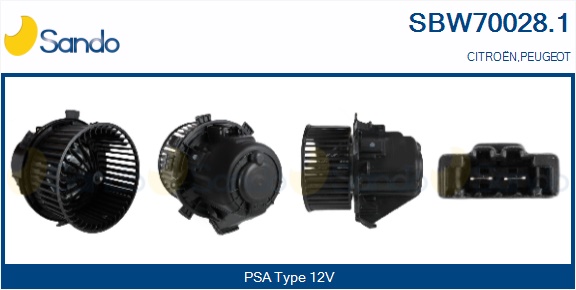 Ventilatore abitacolo SANDO SBW70028.1