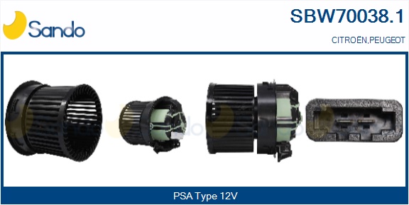 Ventilatore abitacolo SANDO SBW70038.1