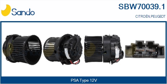 Ventilatore abitacolo SANDO SBW70039.1