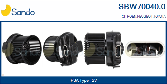 Ventilatore abitacolo SANDO SBW70040.0