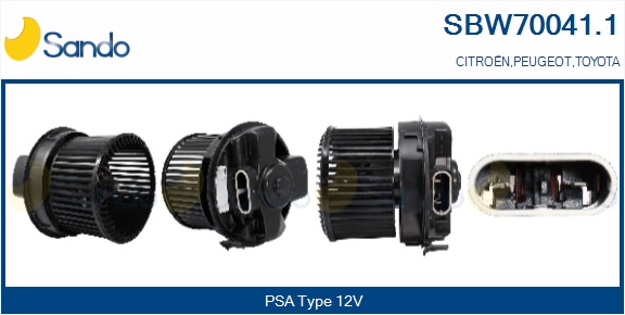 Ventilatore abitacolo SANDO SBW70041.1