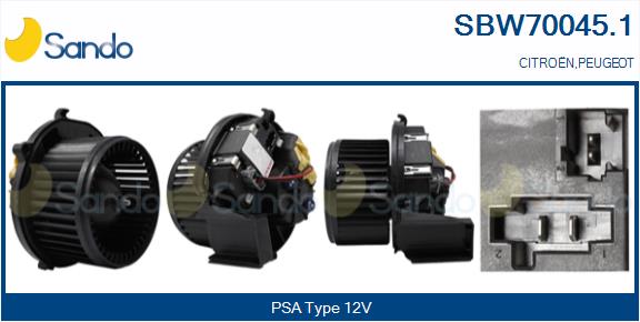 Ventilatore abitacolo SANDO SBW70045.1