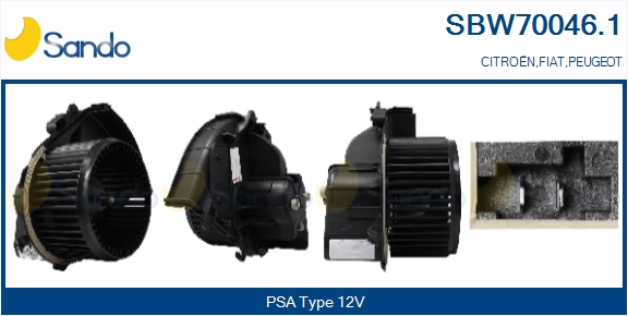 Ventilatore abitacolo SANDO SBW70046.1