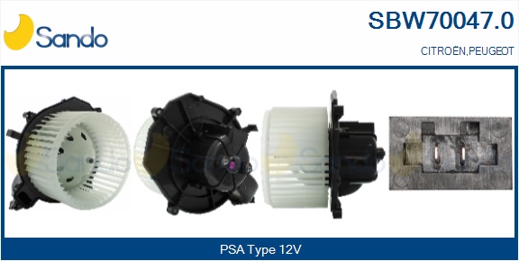 Ventilatore abitacolo SANDO SBW70047.0