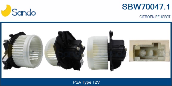 Ventilatore abitacolo SANDO SBW70047.1