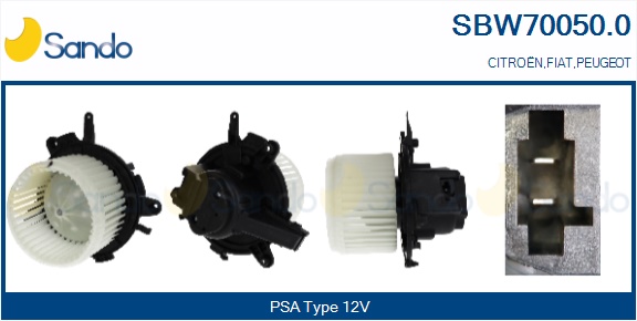 Ventilatore abitacolo SANDO SBW70050.0