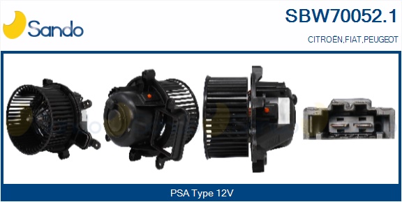 Ventilatore abitacolo SANDO SBW70052.1