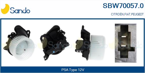 Ventilatore abitacolo SANDO SBW70057.0