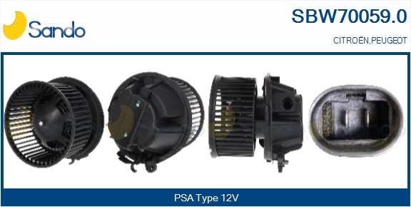 Ventilatore abitacolo SANDO SBW70059.0