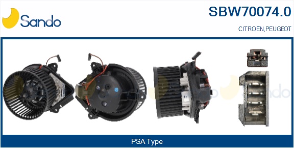 Ventilatore abitacolo SANDO SBW70074.0