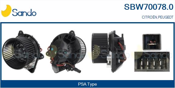 Ventilatore abitacolo SANDO SBW70078.0