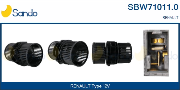 Ventilatore abitacolo SANDO SBW71011.0