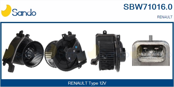 Ventilatore abitacolo SANDO SBW71016.0